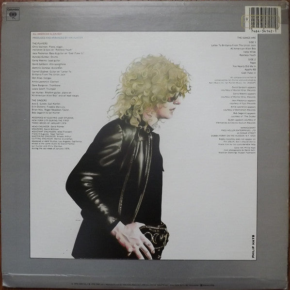 Ian Hunter : All American Alien Boy (LP, Album, RE, Ter)