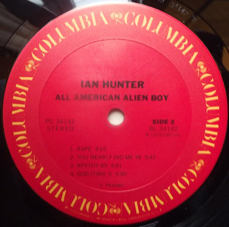 Ian Hunter : All American Alien Boy (LP, Album, RE, Ter)