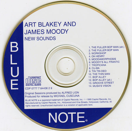 Art Blakey's Messengers*, James Moody & His Modernists* : New Sounds (CD, Comp, Ltd, RP)