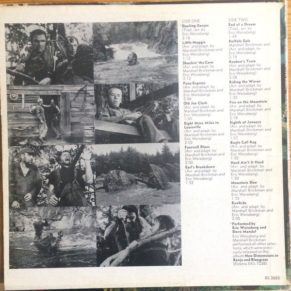 Eric Weissberg And Steve Mandell : Dueling Banjos From The Original Motion Picture Soundtrack Deliverance And Additional Music (LP, Album, Comp, Ter)