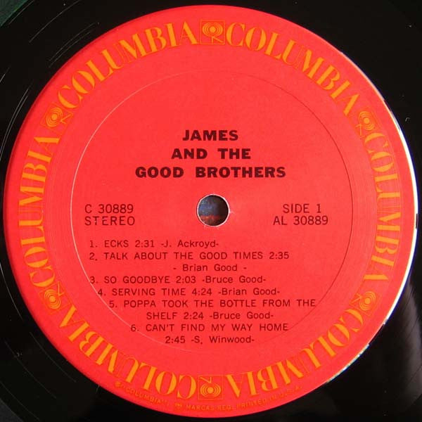 James And The Good Brothers : James And The Good Brothers (LP, Album)
