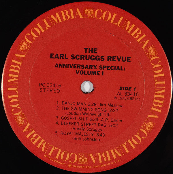 Earl Scruggs Revue : Anniversary Special Volume One (LP, Album, Ter)