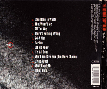 The Robert Cray Band : Take Your Shoes Off (CD, Album, Dig)