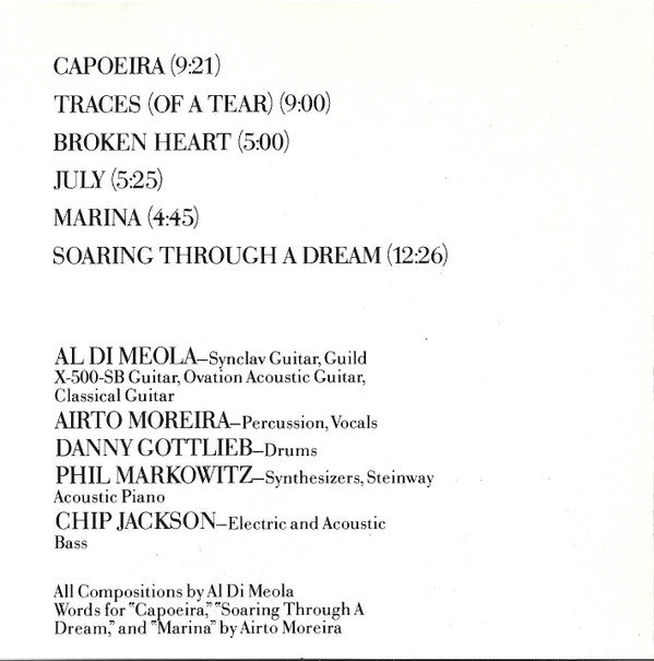 Al Di Meola Project : Soaring Through A Dream (CD, Album, RE)