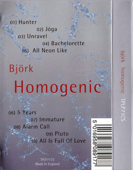 Björk : Homogenic (Cass, Album, Ltd, RE, Sil)