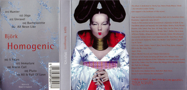 Björk : Homogenic (Cass, Album, Ltd, RE, Sil)