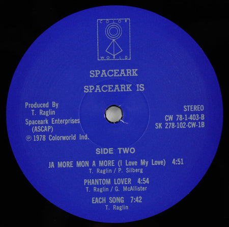 Spaceark : Spaceark Is (LP, Album, RE, RM, S/Edition)