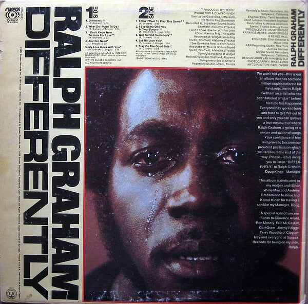 Ralph Graham : Differently (LP, Album)