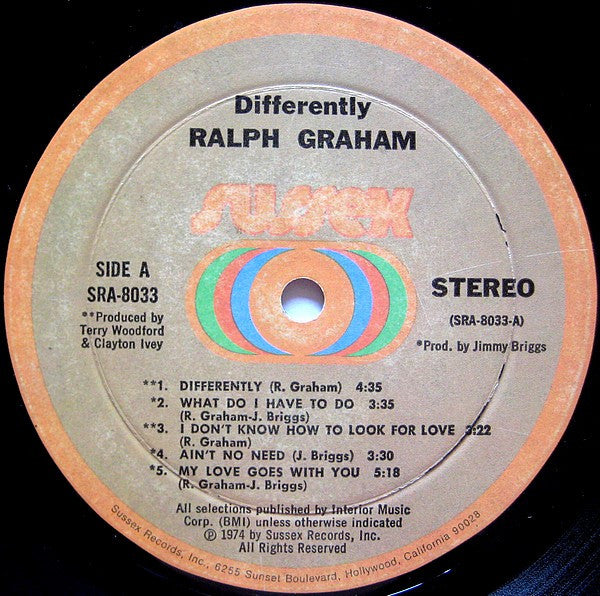 Ralph Graham : Differently (LP, Album)