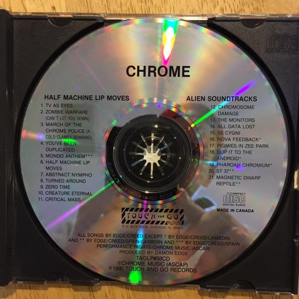 Chrome (8) : Half Machine Lip Moves / Alien Soundtracks (CD, Comp, RE)