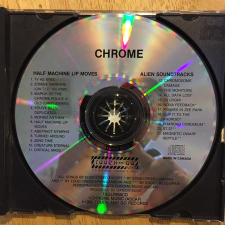 Chrome (8) : Half Machine Lip Moves / Alien Soundtracks (CD, Comp, RE)