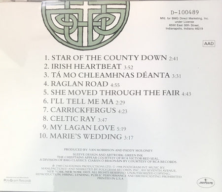Van Morrison & The Chieftains : Irish Heartbeat (CD, Album, Club, RE)