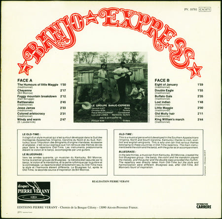 Banjo Express : Country Music - Old-Time - Bluegrass (LP, Album, Gat)