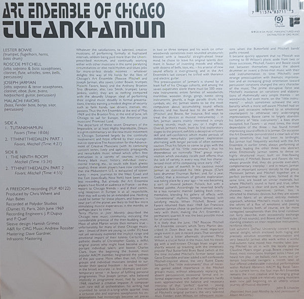 The Art Ensemble Of Chicago : Tutankhamun (LP, Album, RE, RM)