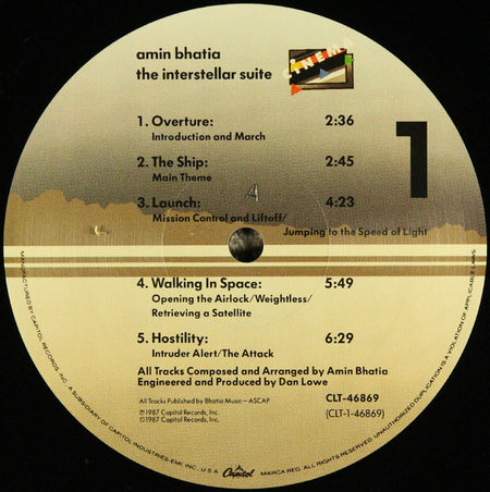 Amin Bhatia : The Interstellar Suite (LP, Album)