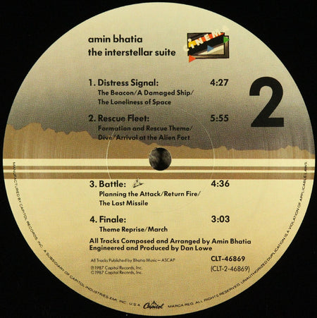 Amin Bhatia : The Interstellar Suite (LP, Album)