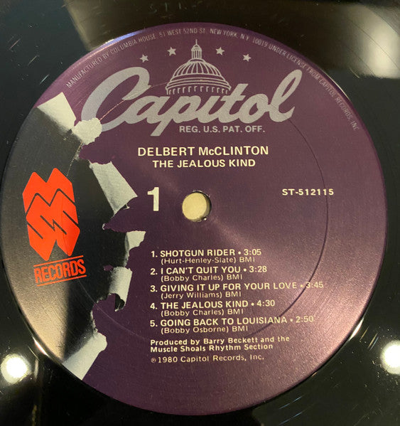 Delbert McClinton : The Jealous Kind (LP, Album, Club)