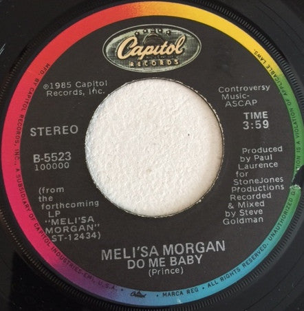 Meli'sa Morgan : Do Me Baby (7", Single, Jac)