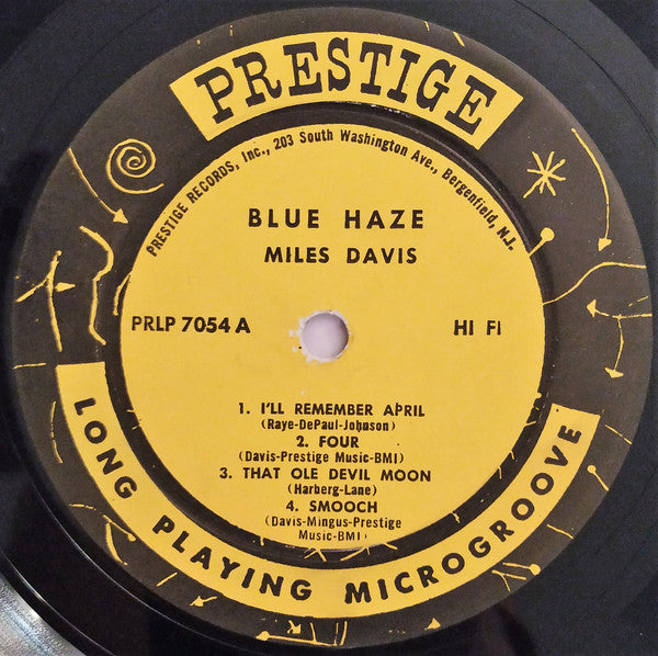 Miles Davis : Blue Haze (LP, Comp, Mono, RE, RM, RP)
