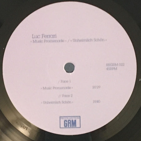 Luc Ferrari : Music Promenade / Unheimlich Schön (LP, Comp)