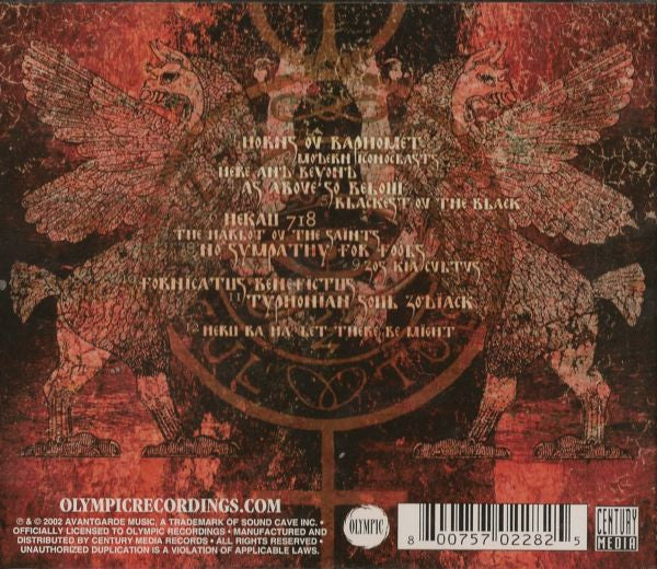 Behemoth (3) : Zos Kia Cultus (Here And Beyond) (CD, Album, Enh, RE)
