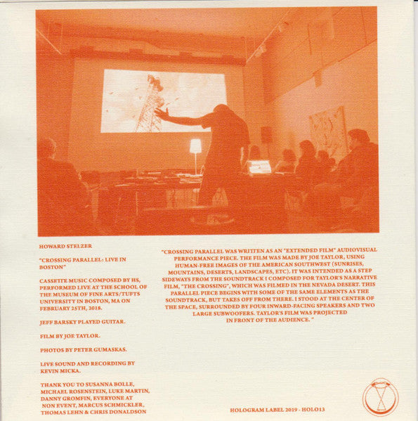 Howard Stelzer : Crossing Parallel: Live In Boston (CDr, Album)