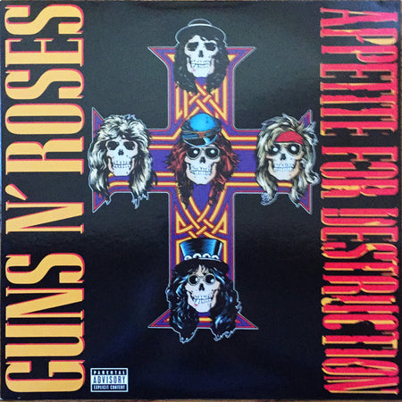 Guns N' Roses : Appetite For Destruction (LP, Album, RE, Uni)