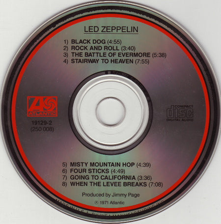 Led Zeppelin : Untitled (CD, Album, RE, SRC)
