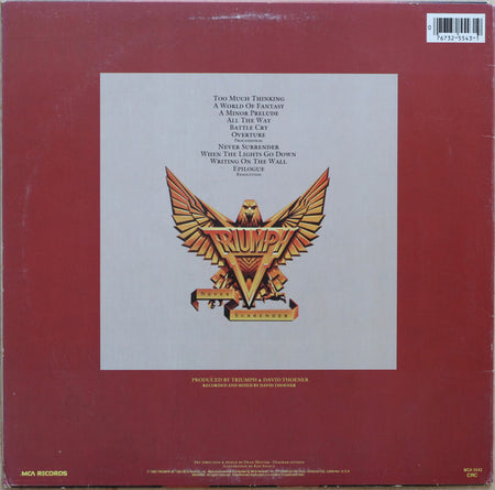 Triumph (2) : Never Surrender (LP, Album, Club, RE)