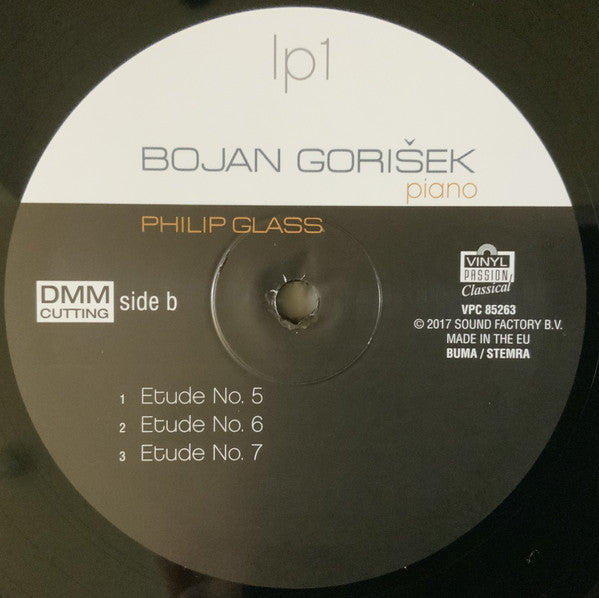Bojan Gorišek, Philip Glass : Etudes For Piano Book 1, Nos. 1-10 (2xLP, Album)