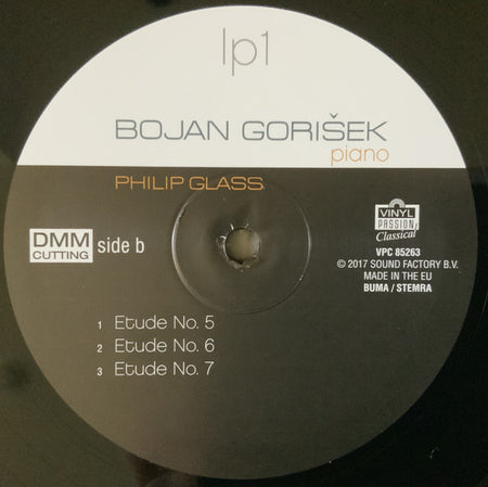 Bojan Gorišek, Philip Glass : Etudes For Piano Book 1, Nos. 1-10 (2xLP, Album)