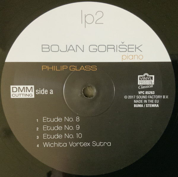 Bojan Gorišek, Philip Glass : Etudes For Piano Book 1, Nos. 1-10 (2xLP, Album)