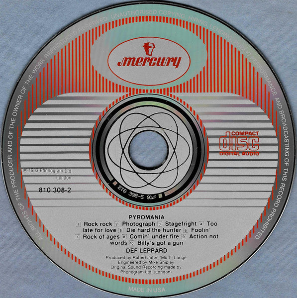 Def Leppard : Pyromania (CD, Album, RE)