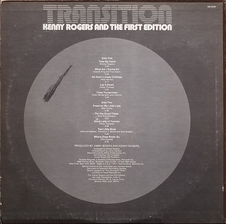 Kenny Rogers And The First Edition* : Transition (LP, Album, Pit)