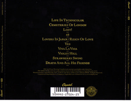 Coldplay : Viva La Vida Or Death And All His Friends (CD, Album, Jew)