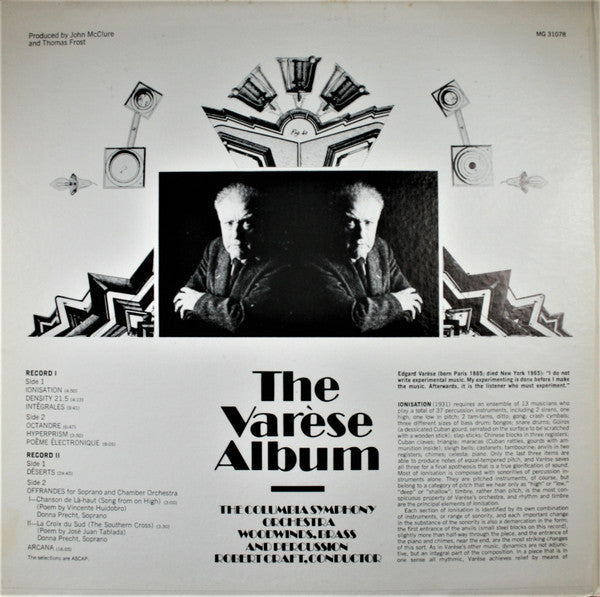 Edgard Varèse, Robert Craft, Columbia Symphony Orchestra : The Varèse Album (2xLP, Comp, Ter)