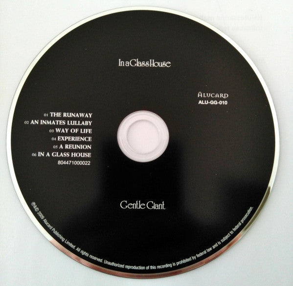 Gentle Giant : In A Glass House (CD, Album, RE, RM)