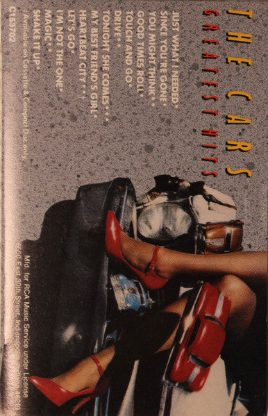 The Cars : The Cars Greatest Hits (Cass, Comp, Club, RCA)