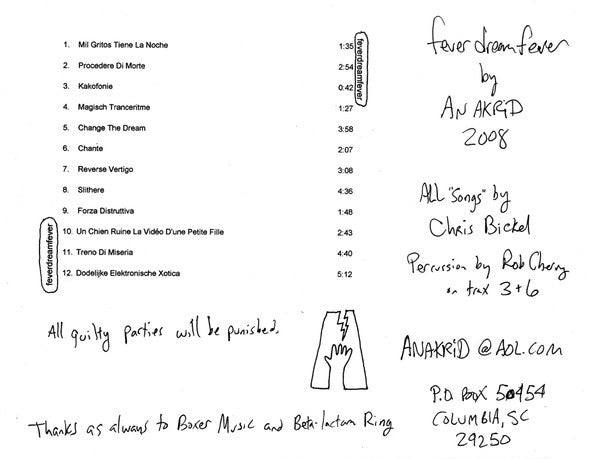 Anakrid : Fever Dream Fever (LP, Album, Ltd, Num, W/Lbl)