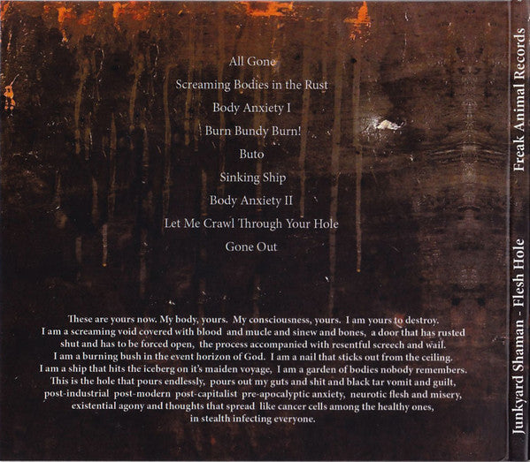 Junkyard Shaman : Flesh Hole (CD, Album)