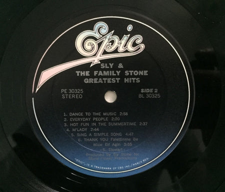 Sly & The Family Stone : Greatest Hits (LP, Comp, RE, Car)