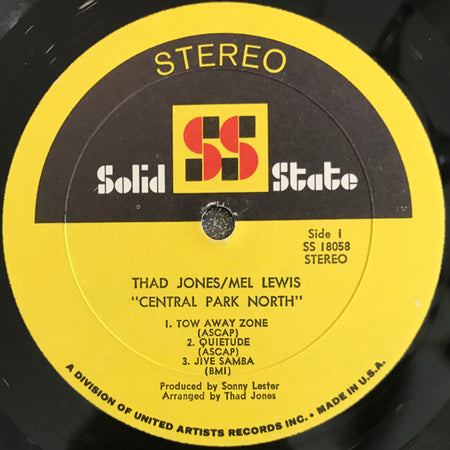 Thad Jones / Mel Lewis Jazz Orchestra* : Central Park North (LP, Album, Gat)