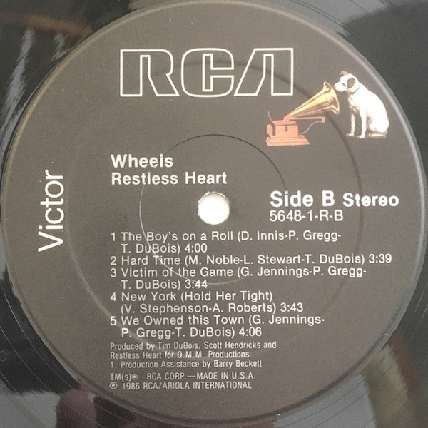Restless Heart : Wheels (LP, Album, Hau)
