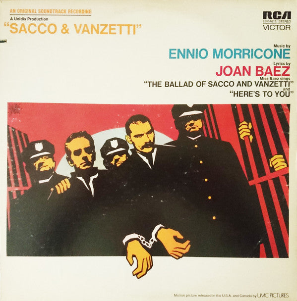 Ennio Morricone : Sacco & Vanzetti (An Original Soundtrack Recording) (LP, Album, Roc)