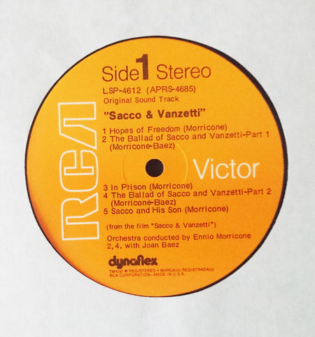 Ennio Morricone : Sacco & Vanzetti (An Original Soundtrack Recording) (LP, Album, Roc)