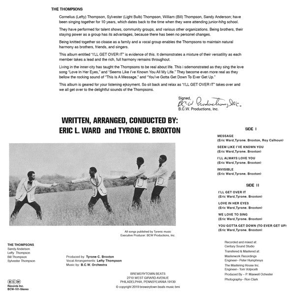 The Thompsons : I'll Get Over It (LP, RE, Gat)