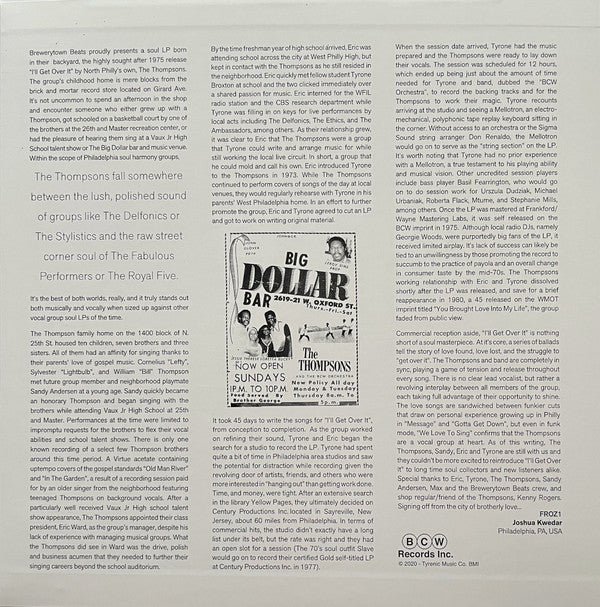The Thompsons : I'll Get Over It (LP, RE, Gat)