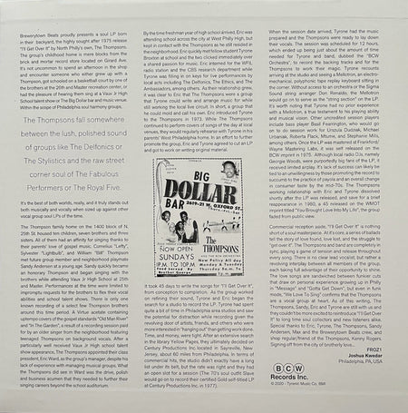 The Thompsons : I'll Get Over It (LP, RE, Gat)