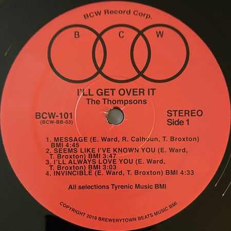 The Thompsons : I'll Get Over It (LP, RE, Gat)