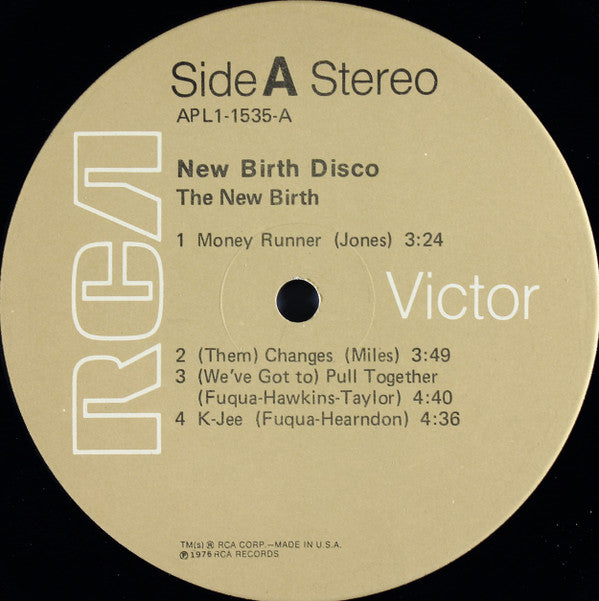 The New Birth* : The New Birth Disco (LP, Comp, Ind)